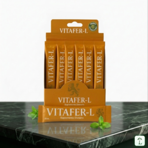 Caja Vitafer L-Gold 16 Sachets energía portátil 10 ml.