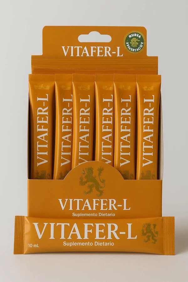 LUCACY VITA - Tienda Oficial Vitafer L-Gold 16 Sachets de 10 ml — Pack de Energía Portátil Original